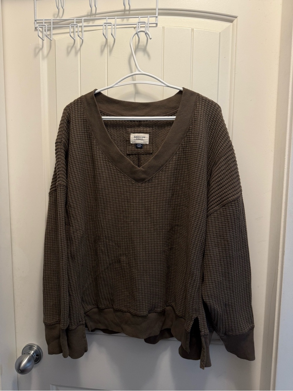 American Eagle Outfitters Women's Waffle-Knit Sweater